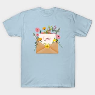 Floral Love Letter T-Shirt